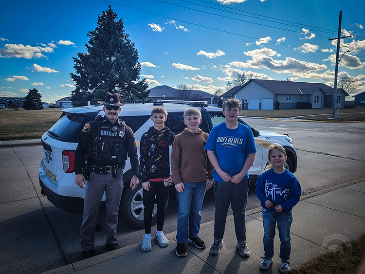 Deputy Hunt was flagged down while patrolling by a group of kids with one important request: stickers.

Moments like this may seem small, but they’re some of the best parts of the job. Building connections with kids in our communities matters. Thanks for saying hello, guys!