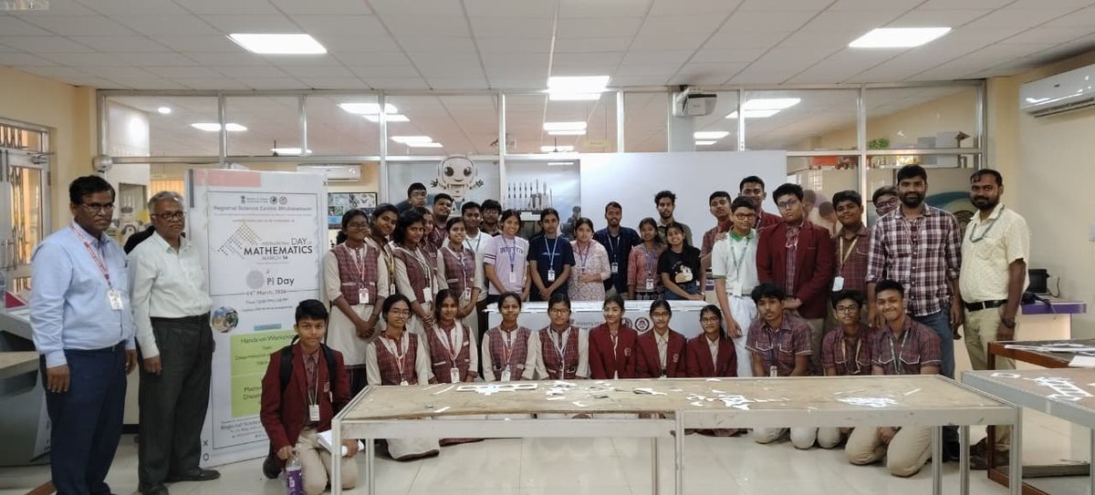 ncsmgoi's tweet photo. π✨ @RSCBhubaneswar, a unit of @ncsmgoi, @MinOfCultureGoI, celebrated #PiDay2026 with interactive activities, quizzes, and programmes encouraging students to explore the beauty and relevance of mathematics.
#InternationalDayOfMathematics #MathExploration #STEMLearning #NCSM https://t.co/iIaZKS1rMn