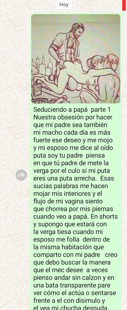 Seduciendo a papá  
Primera parte  comenta su te gustan los relatos filiales  de insesto.