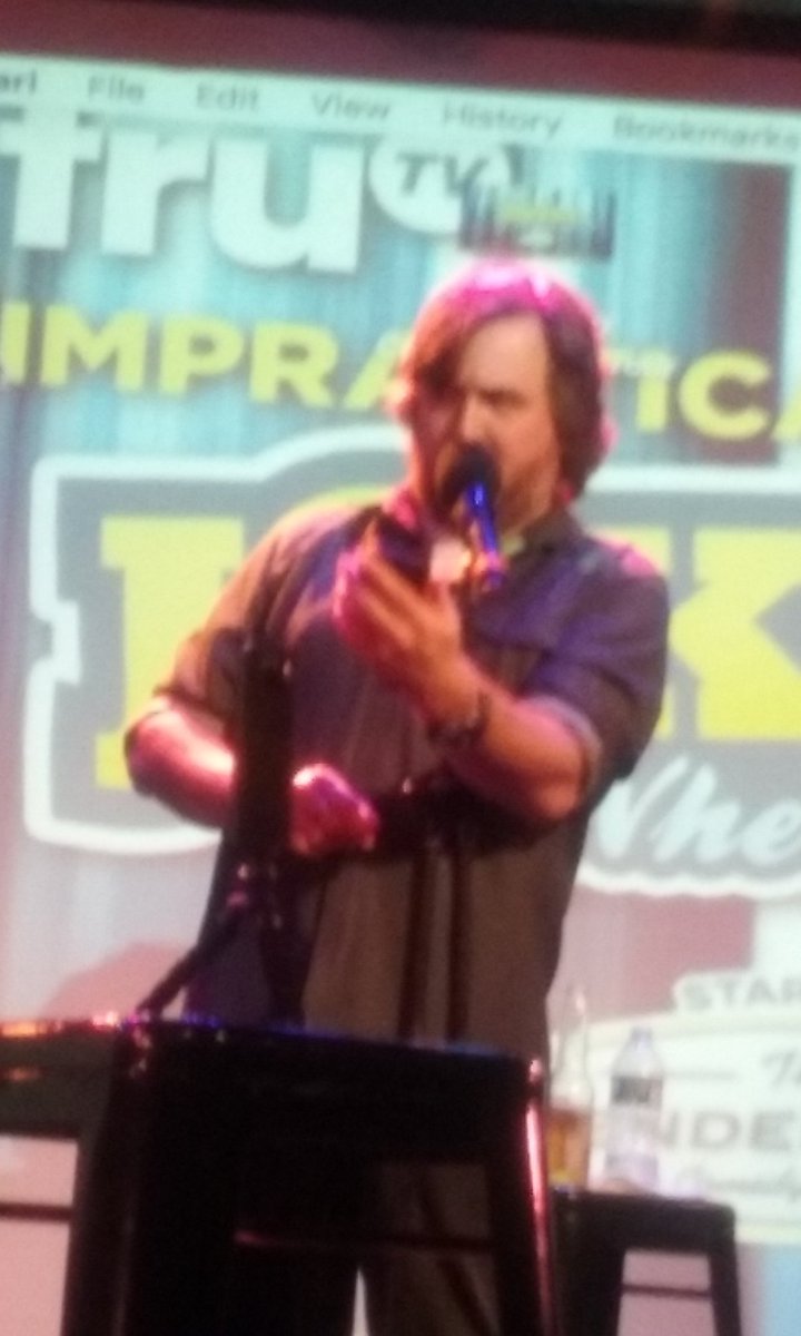 RoundtableRogue's tweet photo. Happy Birthday, @BQQuinn !! Pic from the first time I saw your show live onstage 🃏 https://t.co/vpd8VbSnDN
