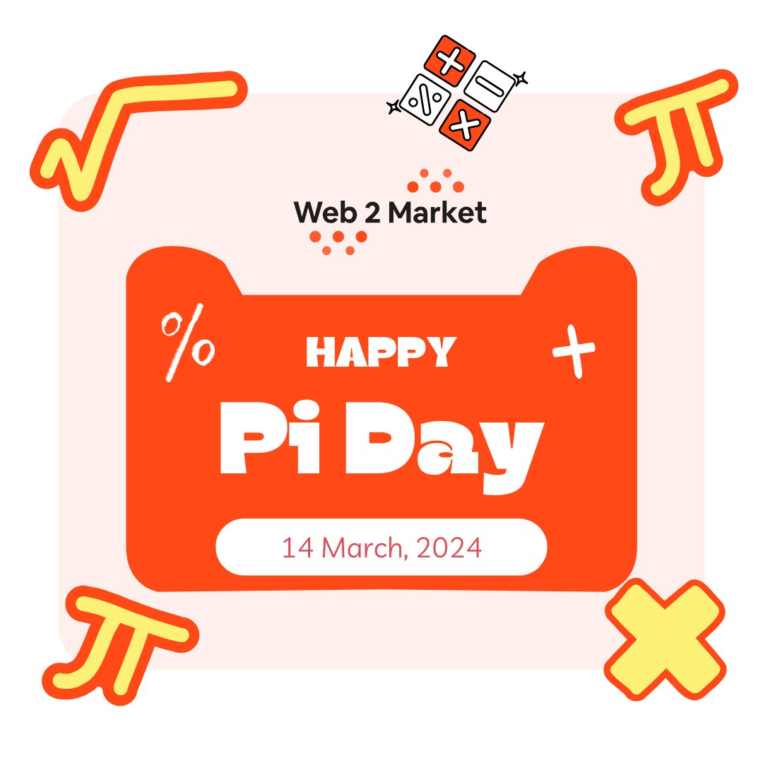 Web2Market's tweet photo. π = 3.14… and the celebration never ends! 🥧
Happy Pi Day to all math lovers out there.

#PiDay #314 #MathFun https://t.co/Ib6AQN6mrA