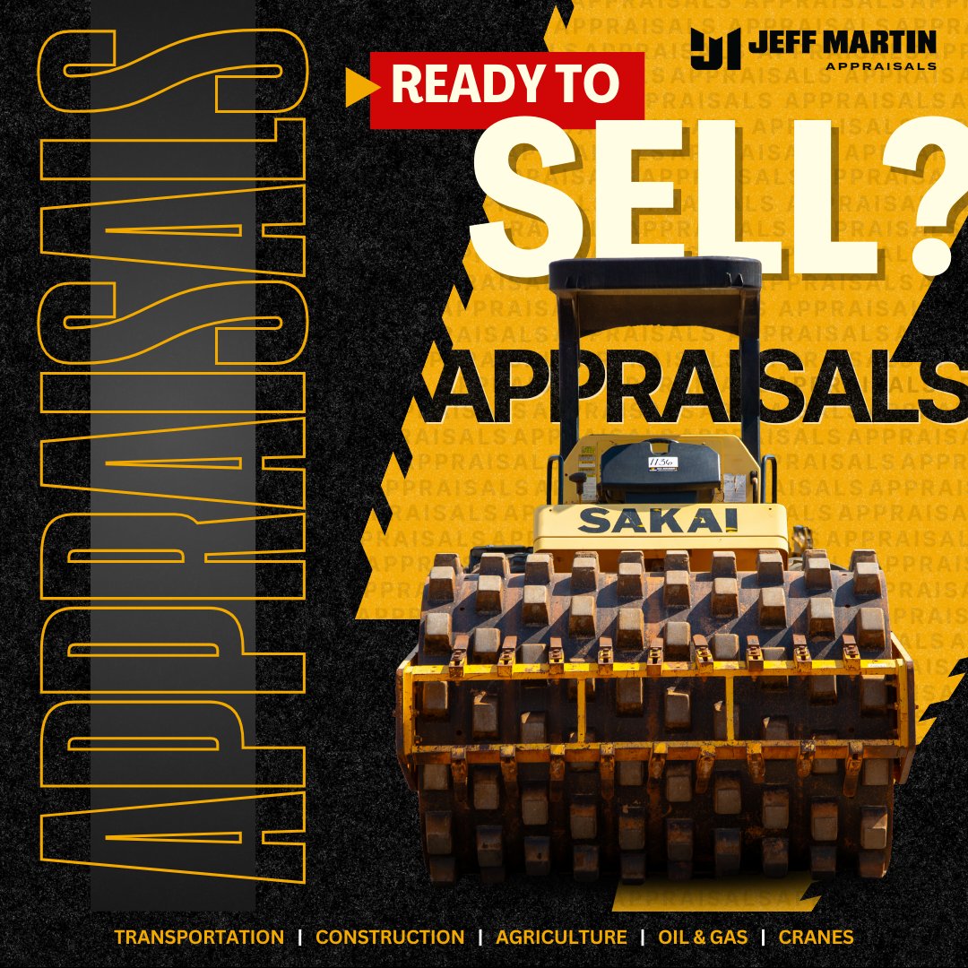 JMAuctioneers's tweet image. 📊 Know your equipment’s true value.
Trust Jeff Martin Appraisals for accurate, reliable valuations.

Learn more 👉 jma.bid/JMAPPRAISALS
#JeffMartinAppraisals #EquipmentValuations #IndustryExperts #KnowYourValue