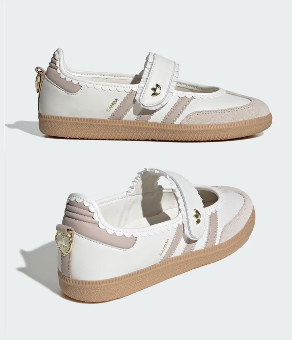 haivcy's tweet photo. these adidas samba jane ruffle shoes are way too pretty https://t.co/X55h8fLwew