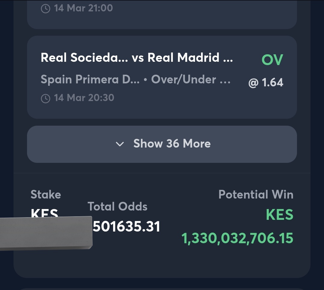 Kapenguria_n's tweet photo. Kamare Twitter!

Matches: 38
Odds: 501k 
Potential win: Ksh 1.3 billion 

Hapa tukiwin tunafunga kampuni for good....

@MaxonAiro na @joemiano30 mnitaftie lawyer mzuri majamaa🤣🤣

#Tilingitwitter 
#Sharpboy
#Football https://t.co/vByzGEIzGa