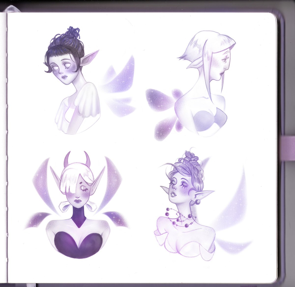 SofiaSleep3399's tweet photo. I keep forgetting about my account... Sweet girls 🤍

#art #sketch #fairy #originalart https://t.co/D46e0Cq3Ie