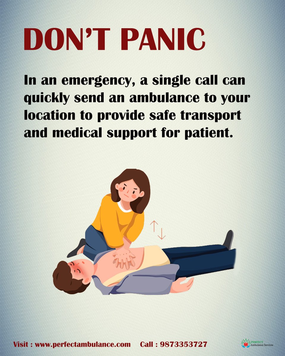 Perfectambulanc's tweet photo. When an emergency strikes, every second counts. 🚑 At Perfect Ambulance Services, our mission is simple: to provide swift, safe, and professional medical transport when you need it most.

📍 Visit: https://t.co/Mnb2gHG7B7
📞 Call: 9873353727

#EmergencyServices #Ambulance #Safety https://t.co/KnEwdO89sb
