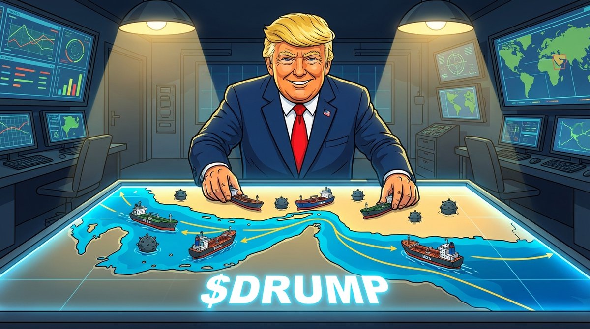 DrumpTrumpSol's tweet photo. Energy policy, naval security, and global trade intersect in the waters of the Persian Gulf. Decisions made by leaders such as Donald Trump continue to shape the way markets interpret geopolitical tension.

Moments like this define the narrative behind $DRUMP.

#DRUMP #Trump #Geopolitics #Oil #Solana