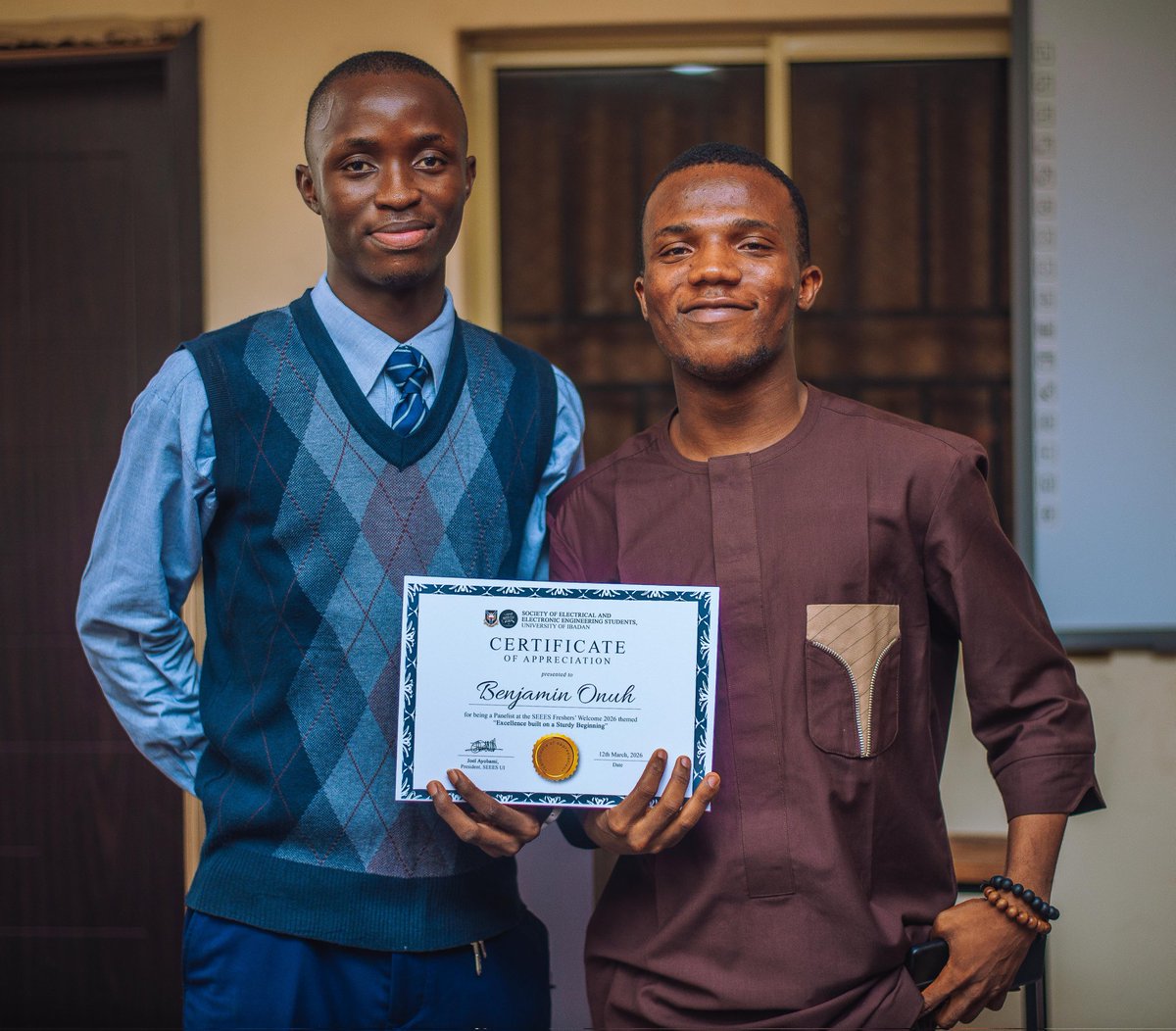joelayobami_'s tweet photo. SEEES Freshers' Welcome held a few days ago.β‘
The first official event organized by my administration was so perfectly executed.π―
#wejustgettingstarted π https://t.co/2xmefHoSKC