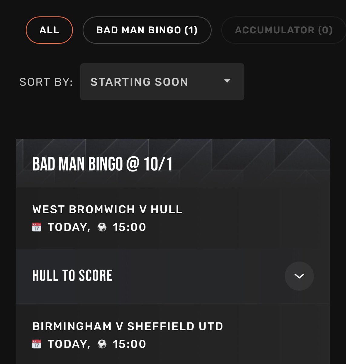 Remember, there’s more bets for today on my website.

📲 Load: bit.ly/BMB-Football-T…

You’ll get today’s Bad Man Bingo at 3pm. I’m also sorting a Chelsea vs Newcastle Bet Builder.

Premier League Stats Packs coming next. 👍
