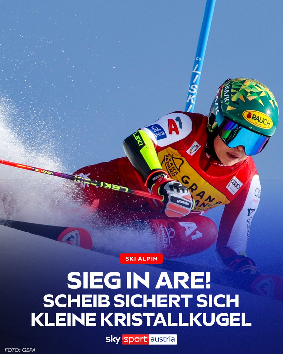 SkySportAustria's tweet photo. Die Steirerin hat vorzeitig die kleine Kristallkugel im Riesentorlauf gewonnen! 🔮🚨
👉 https://t.co/1KfBvg2sjx
#SkiAlpin #Scheib https://t.co/U3ndK8Kiem