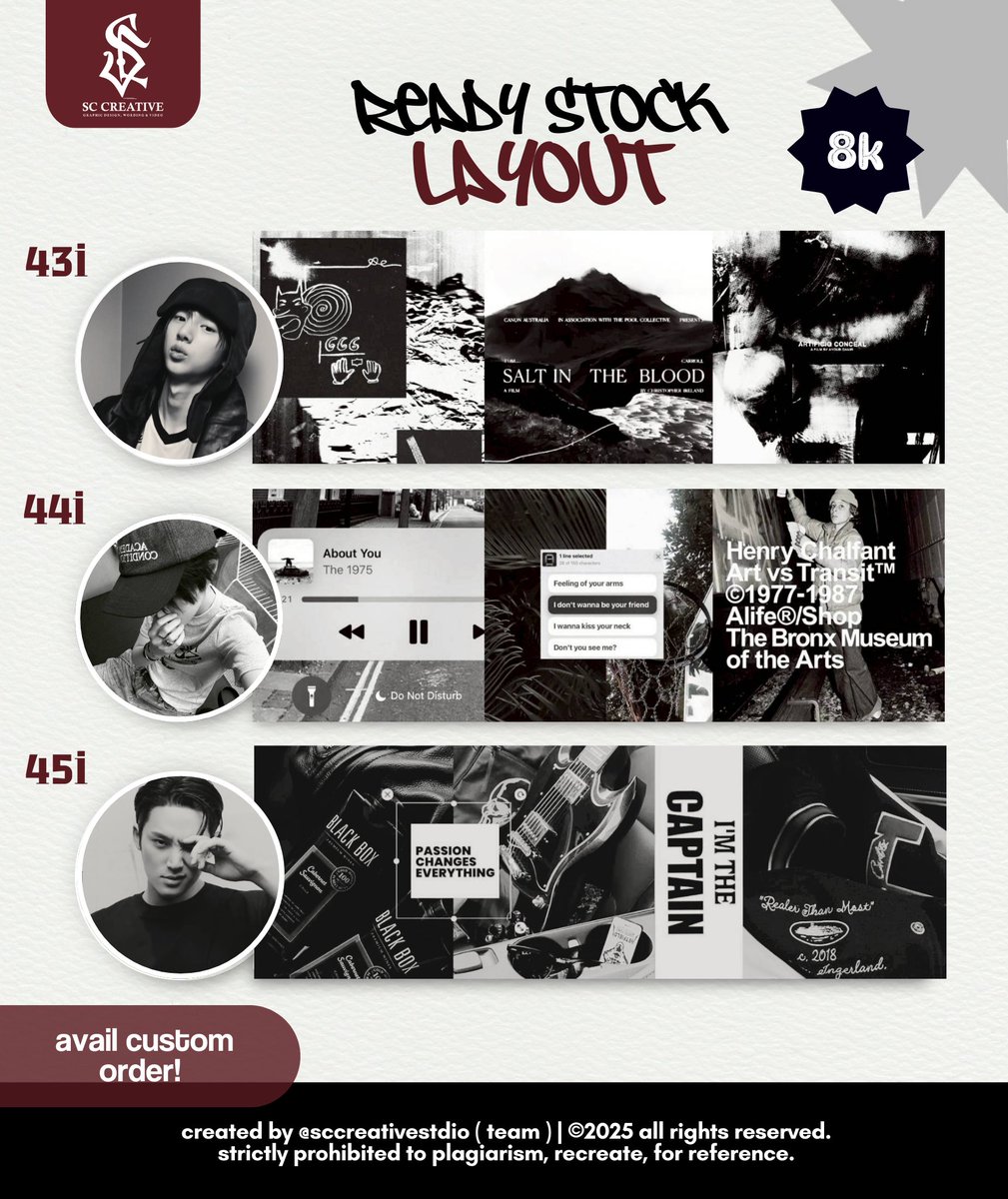 SCCREATIVEarts's tweet photo. Help retweet? thank you 
Hai aku membawa layout ready stock terbaru dari Irene, Wonyoung, Karina, Juhoon, Seonghyeon dan Mingyu
💌 Claim layout-nya di wa @sccreativestdio 

#zonauang #zonaba https://t.co/Pjup9Y299e