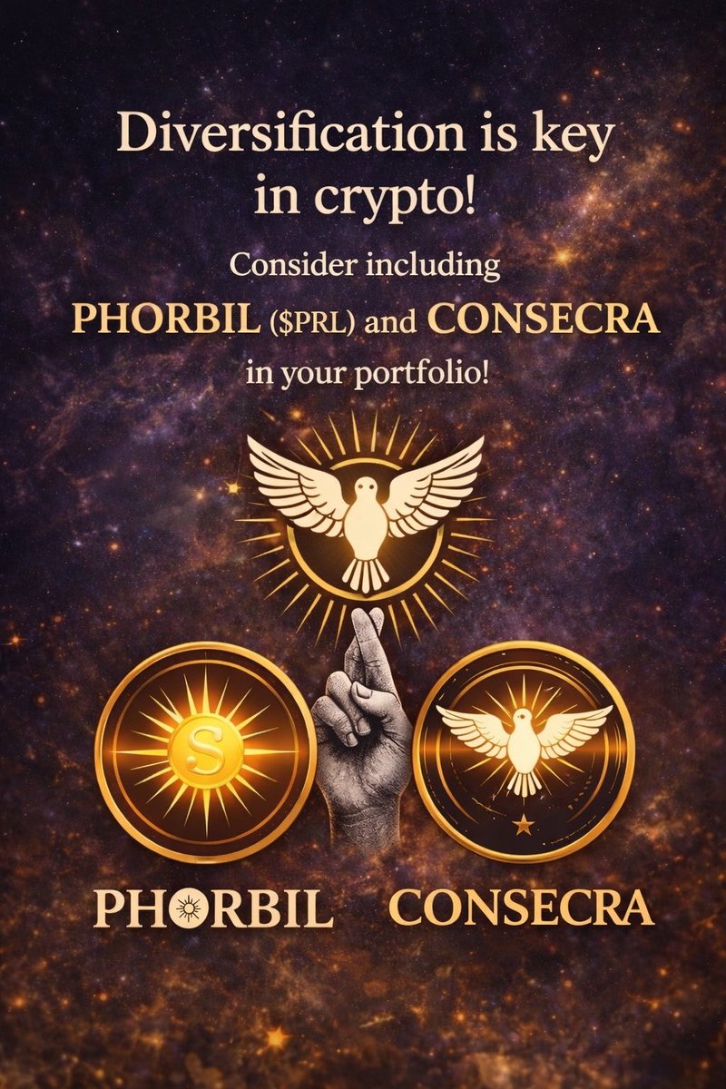PHORBILCONSECR's tweet photo. Diversification is key in crypto! Consider including PHORBIL ($PRL) and CONSECRA ($CNA) in your portfolio! #CryptoTips

#PHORBIL #CONSECRA
#CryptoInvesting #LongTermCrypto #FutureOfFinance

#PHORBILxCONSECRA #CryptoAwareness
#BlockchainTechnology #DigitalAssets https://t.co/iAHmhvwTym