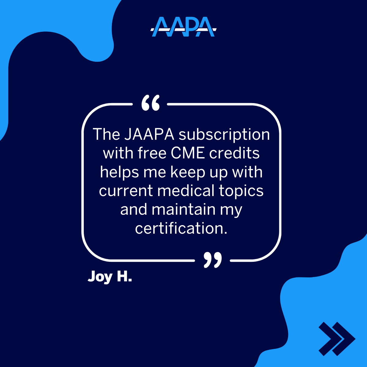 American Academy of Physician Associates tweet media