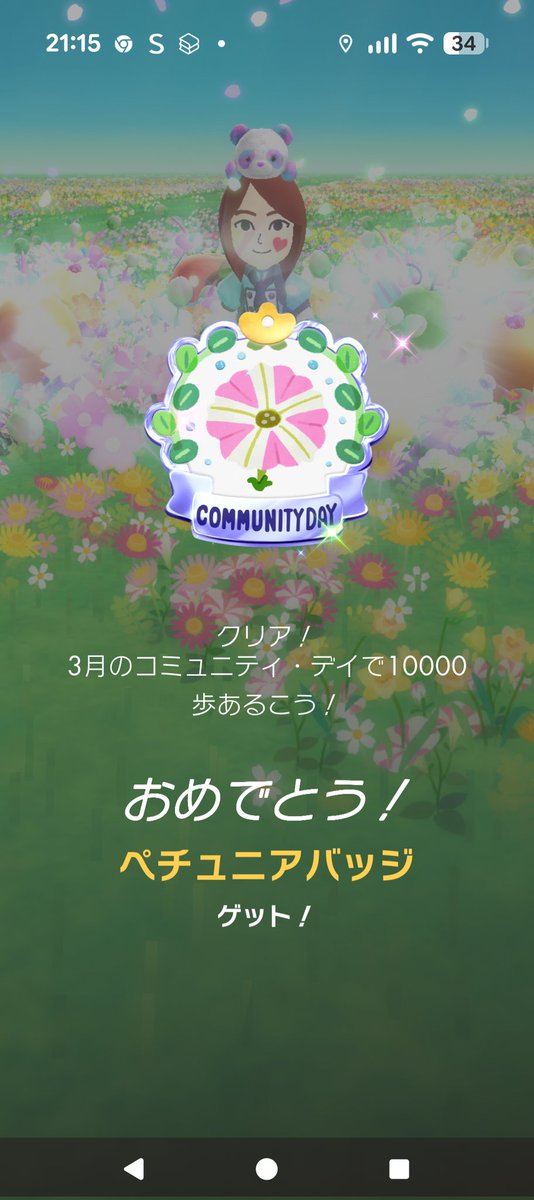 shimako_d's tweet photo. 先々月、先月とコミュデイ歩けなかったので、今日は頑張った😁
明日は青花と白花を取りに近所をまわるぞー！w
#ピクミンブルーム https://t.co/SIlwfiaTbn