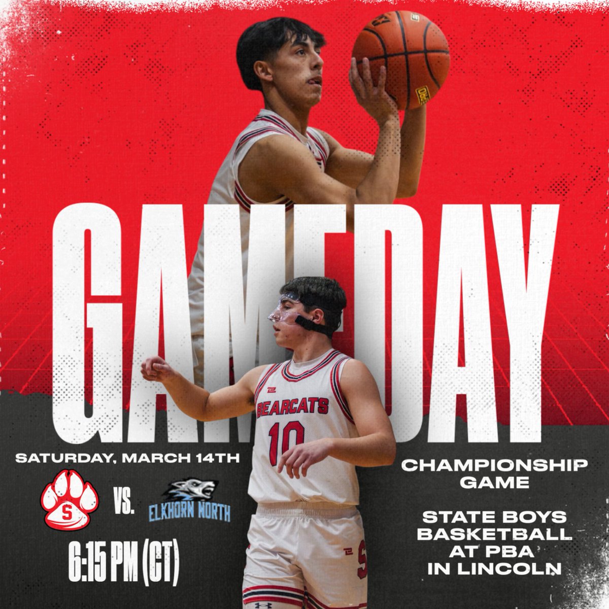 activities_shs's tweet photo. It's Game Day 🏀 Let’s play STATE CHAMPIONSHIP Basketball!

The stage is set, and it’s time for the Bearcats to leave it all on the court! 🔥

Let’s go, Bearcats! #StateChampionship #BearcatPower https://t.co/yhMhxdAlvQ