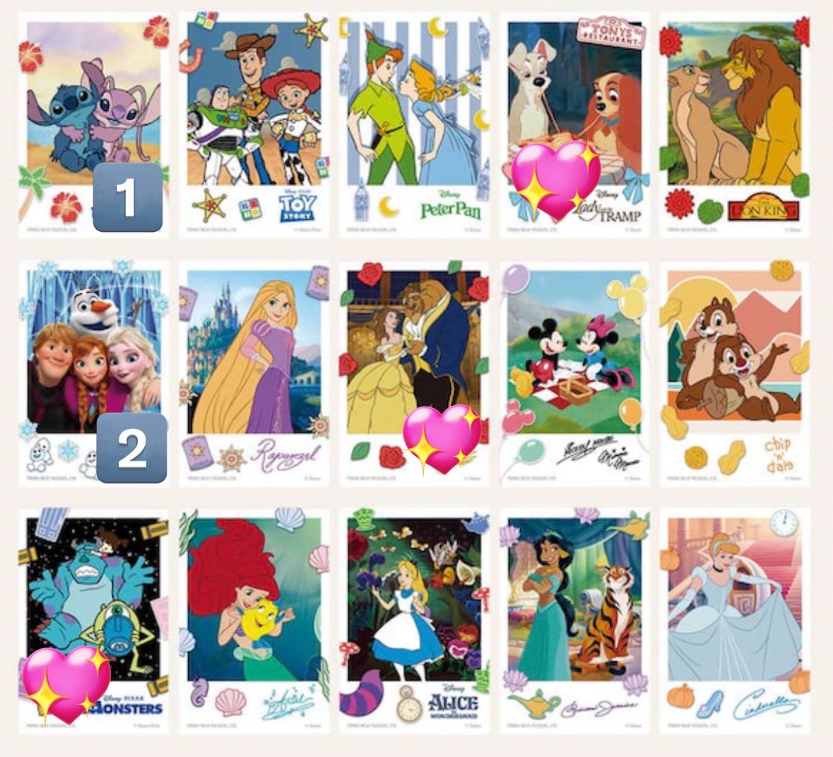 m_zzzz02's tweet photo. @1【交換】Disney ディズニー
プリマハム ソーセージ ステッカー

譲：画像数字分
リロ アンド スティッチ(スティッチ&amp;エンジェル)
アナと雪の女王(エルサ アナ クリストフ オラフ)

求：記載順優先 各1
わんわん物語
美女と野獣
モンスターズインク

ミニレター❌ポスト投函❌

宜しくお願い致します https://t.co/3qACHUDO6H