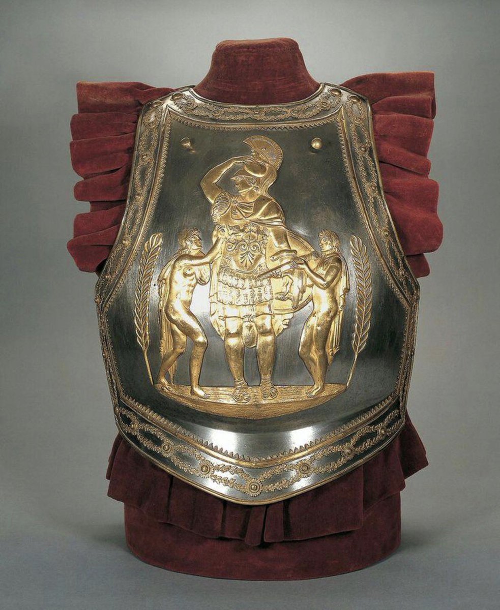 The cuirass of Napoleon, with a pattern of him in the costume of Alexander the Great, circa 1805