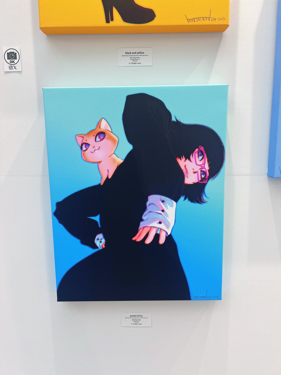 GalleryHanada's tweet photo. 【Art Fair Tokyo 2026 出展作品紹介】

イリヤ・クブシノブ
“potato &amp; lisa”
Ed.10
デジタルドローイング・アーカイバルピグメントプリント・コットン100%キャンバス
60.6×48.5×4.6cm https://t.co/seRI4iyEPb