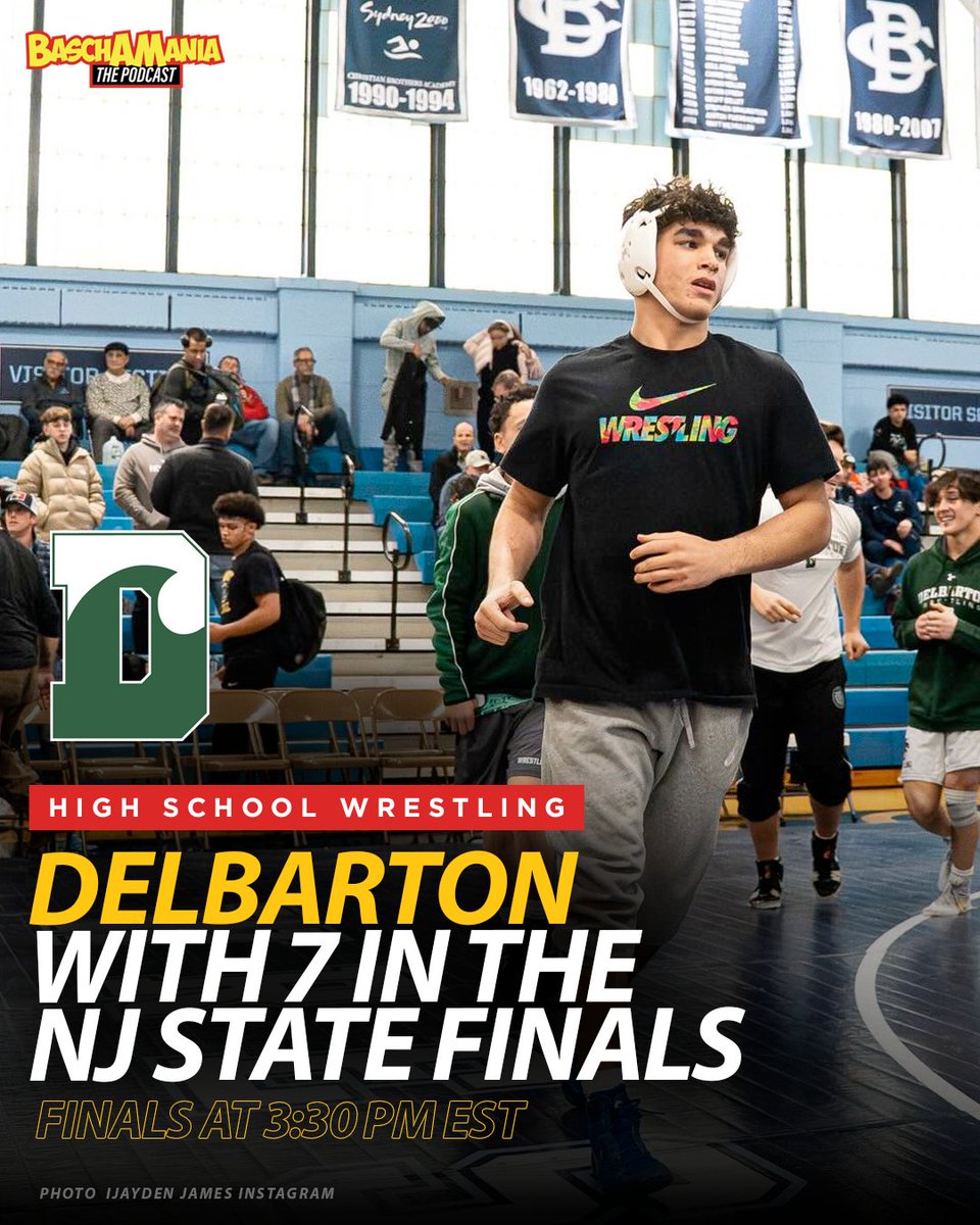 JustinJBasch's tweet photo. Delbarton wth SEVEN in the NJ State Finals today.

Live 3:30 pm EST today! https://t.co/NGPD1IxQqc