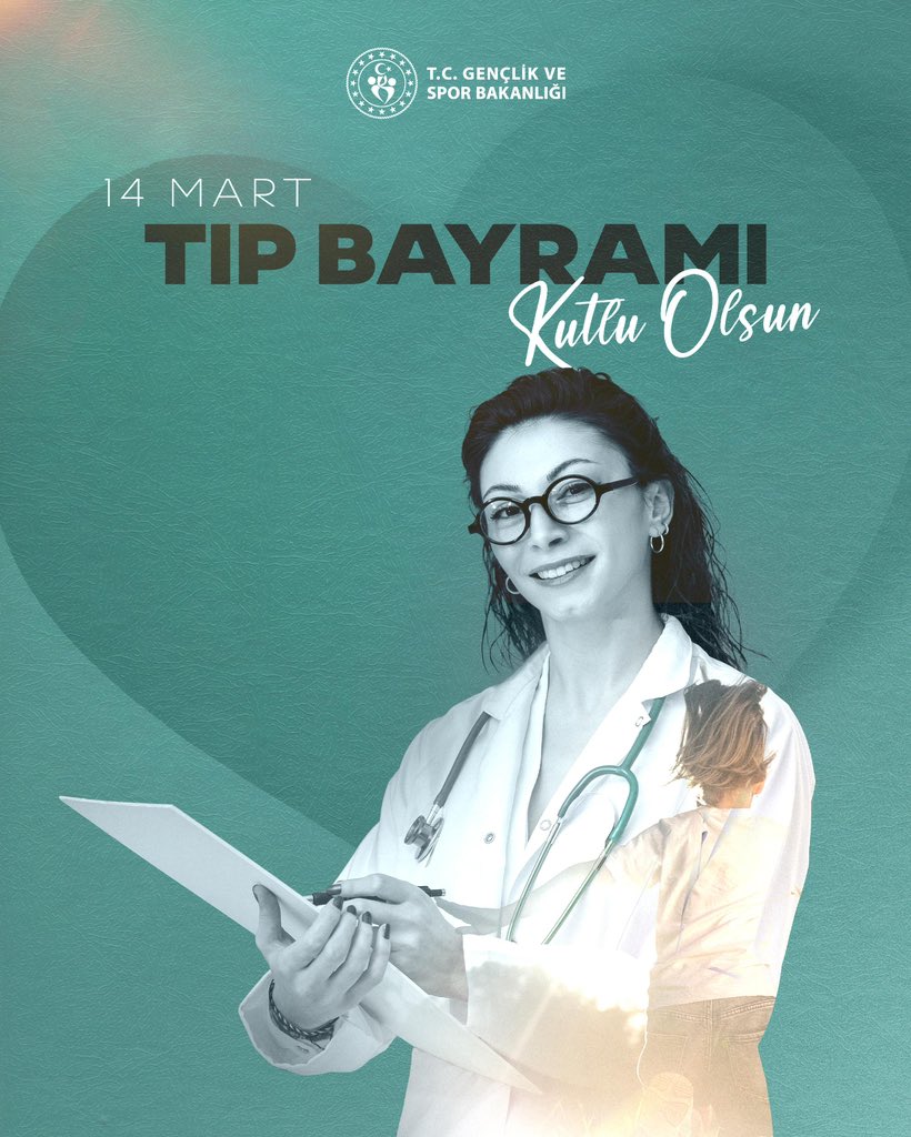 Gençlerimizin sağlığı, sporcularımızın gücü ve milletimizin yarınları için büyük bir özveriyle çalışan tüm sağlık çalışanlarımızın #14MartTıpBayramı kutlu olsun.🩺❤️