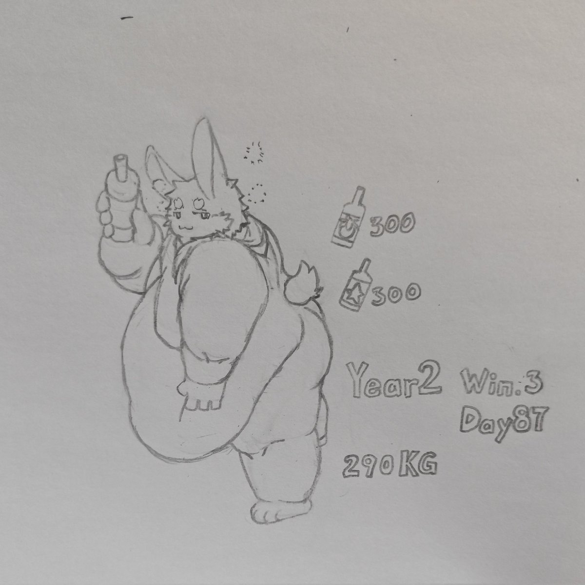 cwqscwqs's tweet photo. 第二年冬3：昂贵果酒
三sāng百瓶上古杨桃酒，够吗，应该够吧～
#fatfur #weightgain https://t.co/IDF5St9YgU
