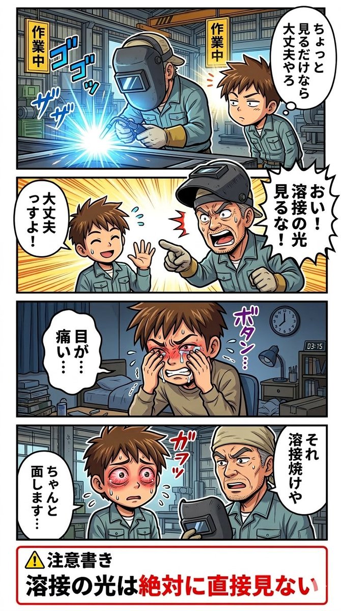 araya_anteikan's tweet photo. ※溶接の光には注意してください https://t.co/RD02TSiDSu