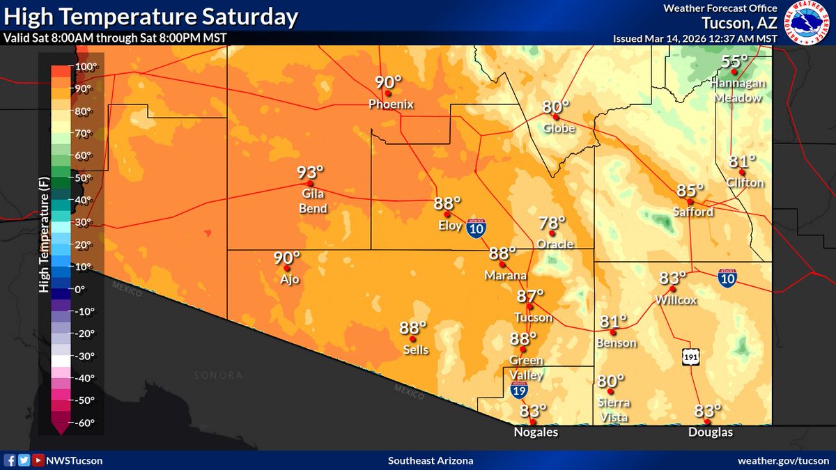 NWS Tucson tweet media