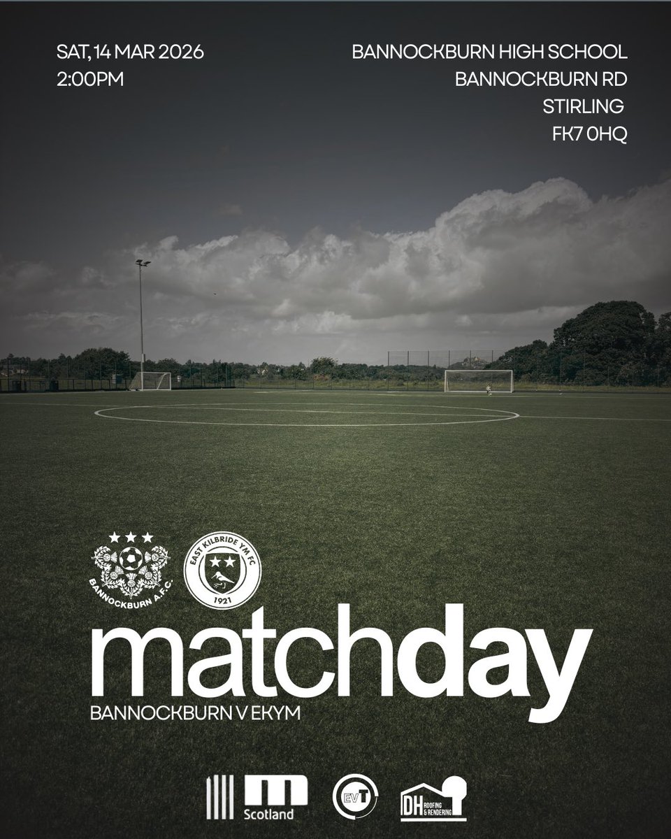 EKYM_Caley's tweet photo. 🟨 Matchday in Bannockburn 🟦

A huge game for the YM as we look to continue making positive strides in the league. 

All travelling support greatly appreciated 📢  

@EKYM_FC | @CaledonianAFA | @scottish_aff https://t.co/LfqkdajJYB