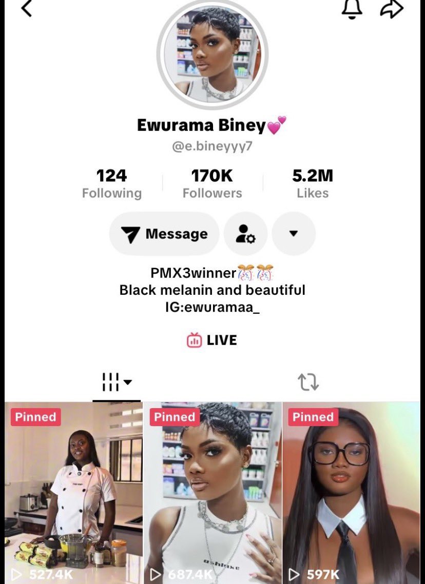 WBiamah82157's tweet photo. @BineyEwurama3 congratulations Queen mother โค๏ธโค๏ธ๐ฅณ๐ฅณ๐๐๐#EwuramaAnsahBiney
#PerfectMatchExtraS3 https://t.co/nXqOq4JEoo