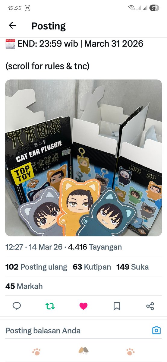 Cຼiຼnຼ ❀₍ᐞ•༝•ᐞ₎◞ ̑̑ tweet media