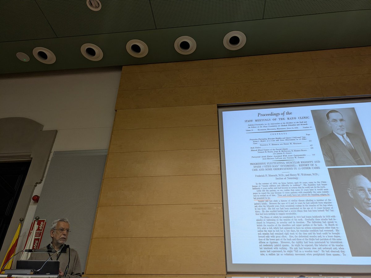 neuroimmuclinic's tweet photo. El Dr Graus abre la segunda jornada del curso revisando el síndrome de la persona rígida y otros trastornos relacionados. https://t.co/rQ90dJV6jq