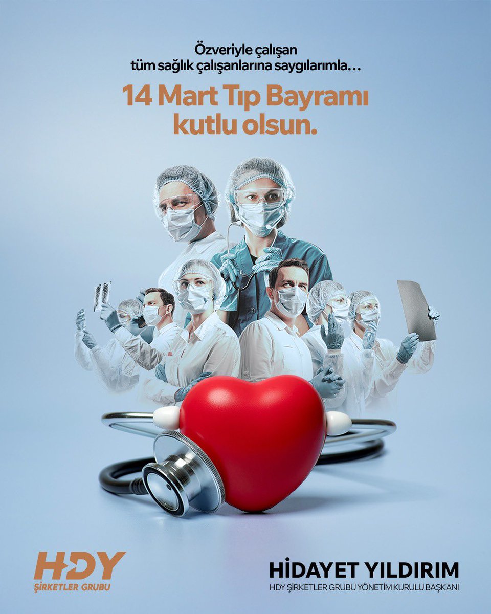 Sağlık hizmeti; bilgi, disiplin ve yüksek sorumluluk gerektiren hayati bir alandır.

Toplum sağlığı için gece gündüz demeden görev yapan tüm hekimlerimizin ve sağlık çalışanlarımızın 14 Mart Tıp Bayramı’nı kutluyor, özverili çalışmalarından dolayı teşekkür ediyorum.