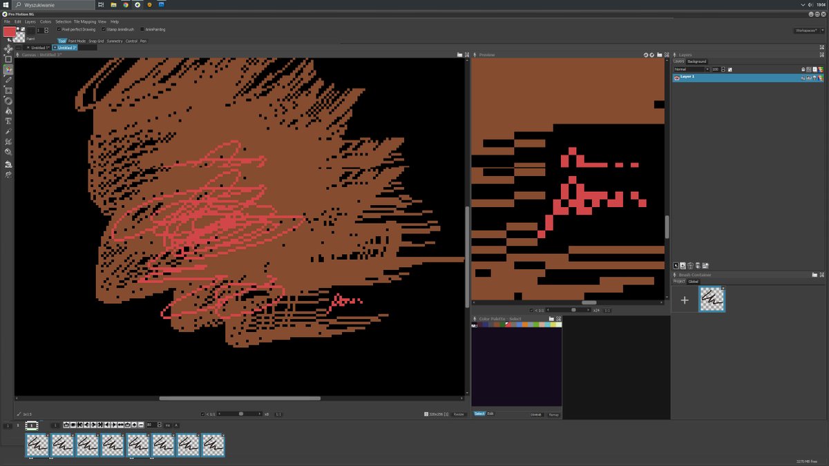 Koyot1222's tweet photo. UGLY PIXEL #2
I returned to Promotion NG. I was wondering how to make working with this tool even more enjoyable. It seems to me that this tool has become too advanced compared to Aseprite. 

#Krzysiek #rysuje #ugly #pixels #promotion #ng #promotonNG https://t.co/gC4rhFDB0C