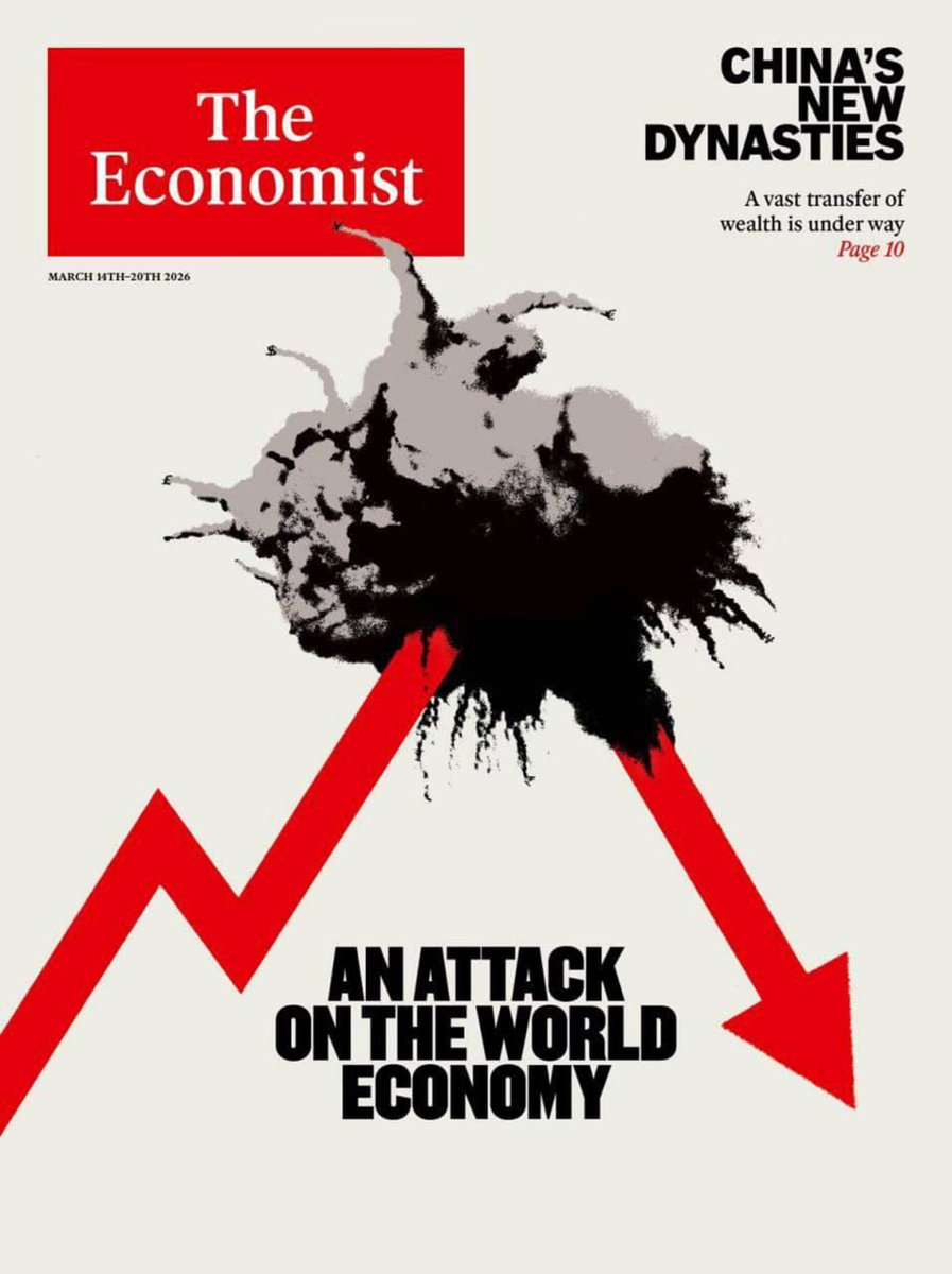 In its newest edition, The Economist addresses the conflict between the United States and Israel against Iran with a cover titled: "An Attack on the World Economy."