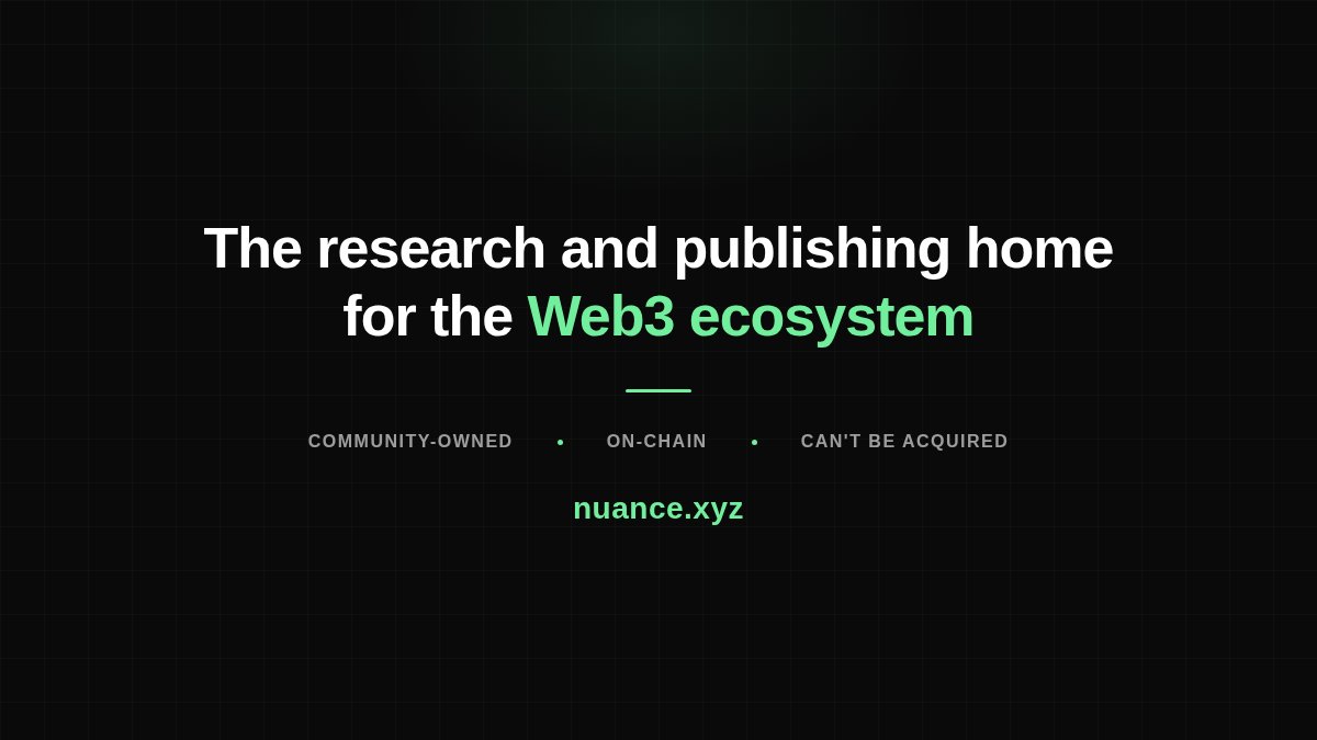 Nuance DAO tweet media