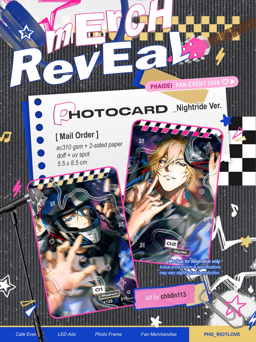 🎨 Merch Reveal [ 𝙍𝙄𝙊𝙏 𝙇𝙊𝙑𝙀 ] 2026 Phaidei Fan Event 𝗣𝗛𝗢𝗧𝗢𝗖𝗔𝗥𝗗 Nightride ...
