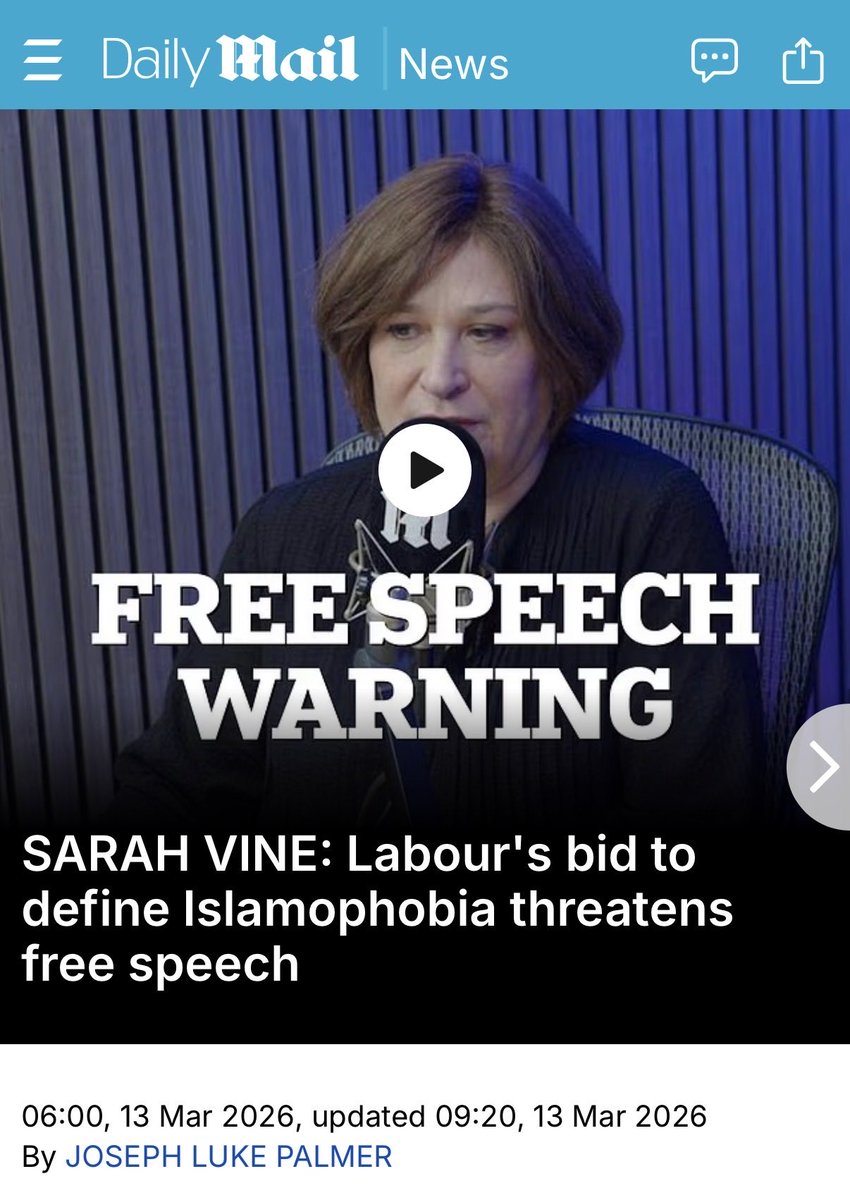Labour’s definition of Islamophobia is a threat to free speech.

The proposed definition of “anti-Muslim hostility”, alongside the announcement of an Islamophobia tsar, is a blatant and cynical attempt by Labour to shore up its dwindling support among Muslim voters in