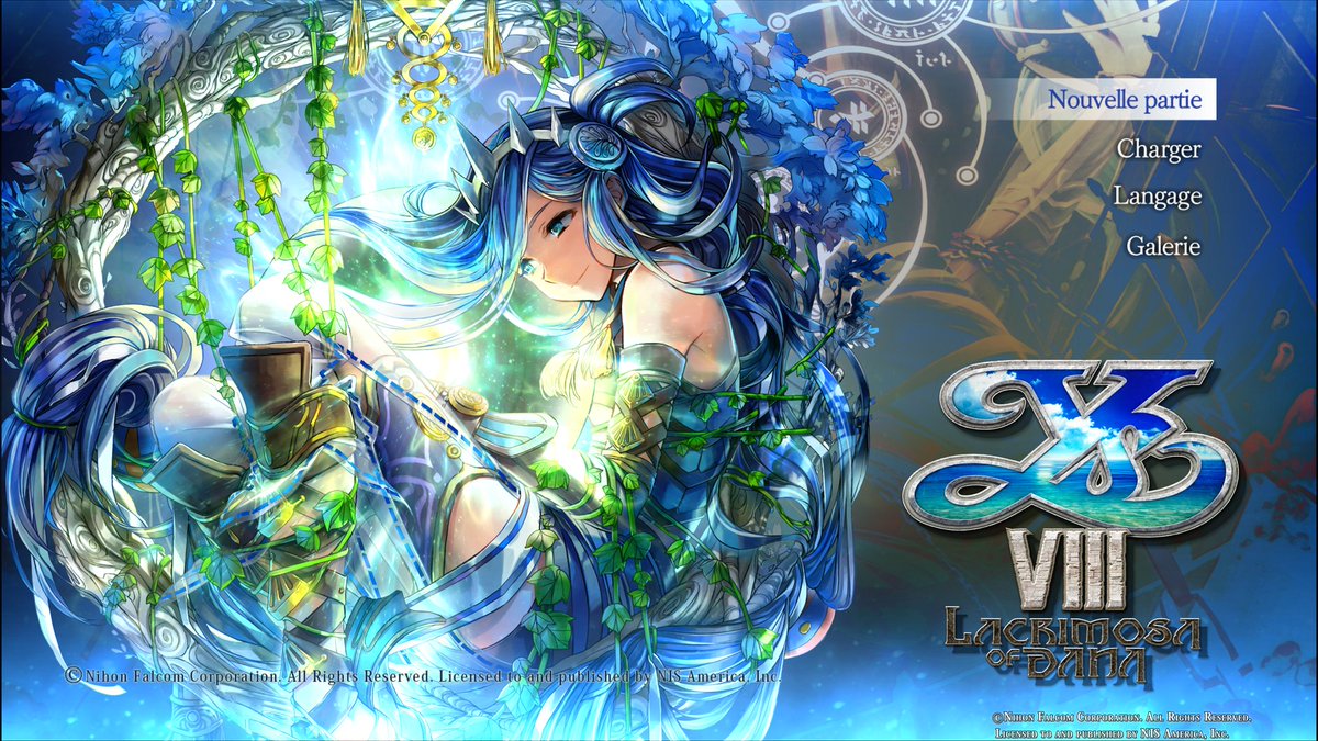 Cest parti pour cette découverte tres tardive, pour ma part,  de la franchise des Ys
Rien que cet artwork du menu , quelle beauté 😍
#YsVIII #Ps5 #Falcom #NisAmerica #trophyhunter #RPG