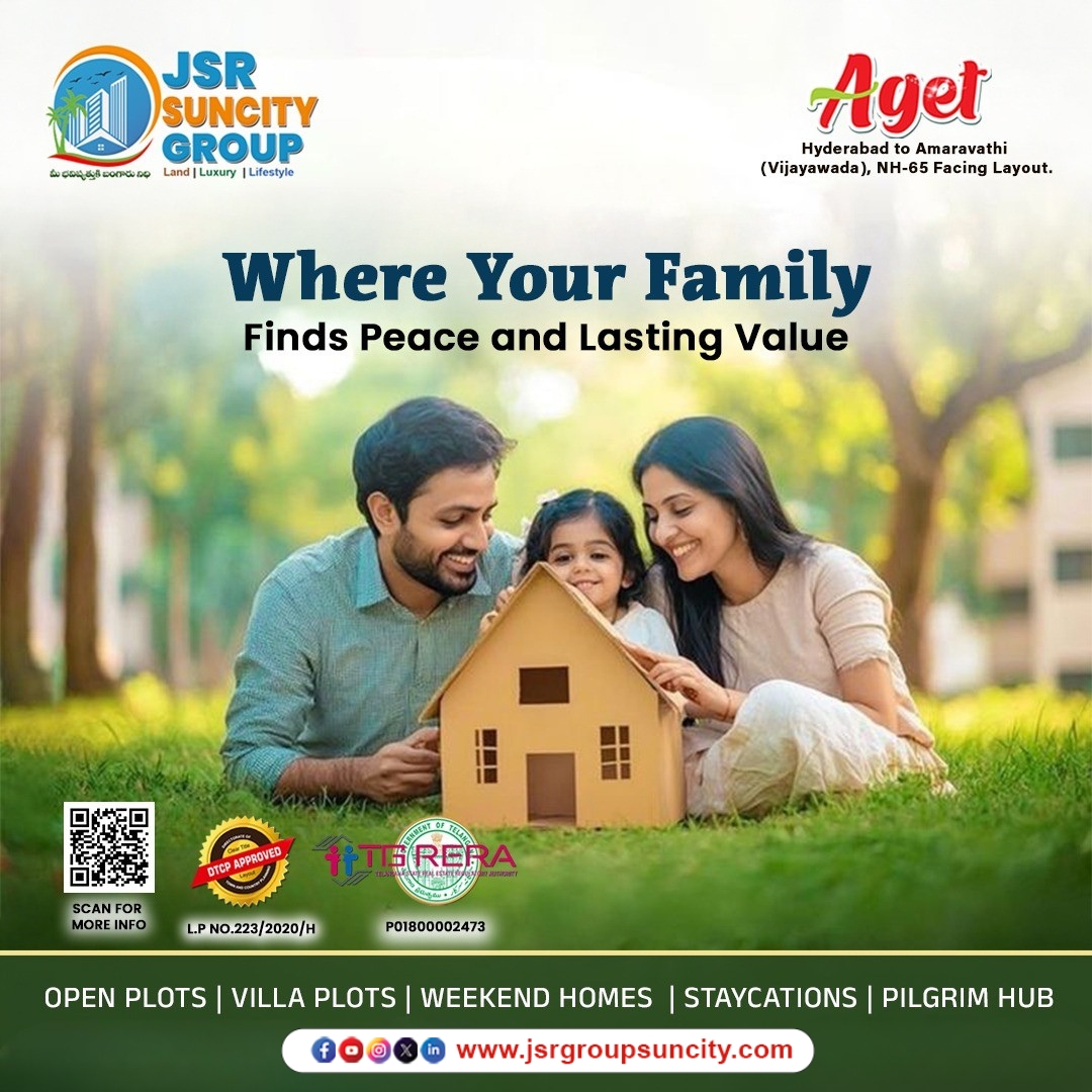 jsrgroup2's tweet image. A home is not just a place — it’s where your family finds peace, happiness, and lasting value 🏡💚
At Aget – NH-65 Highway Facing Layout by JSR Group SunCity, you have the perfect opportunity to build the life you’ve always dreamed of. 
#OpenPlots #VillaPlots #WeekendHomes #NH65