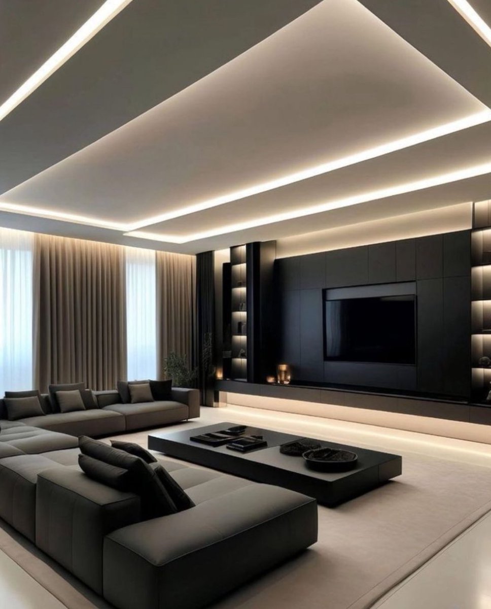 Minimalist living room.