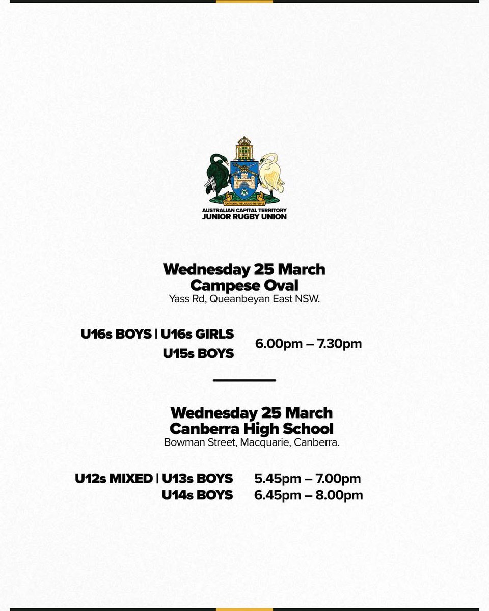 ACT Junior Rugby Union Trials

<a href="/MaterDeiWagga/">Mater Dei Wagga</a>