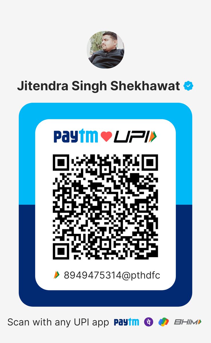 JITENDRA SINGH SHEKHAWAT tweet media