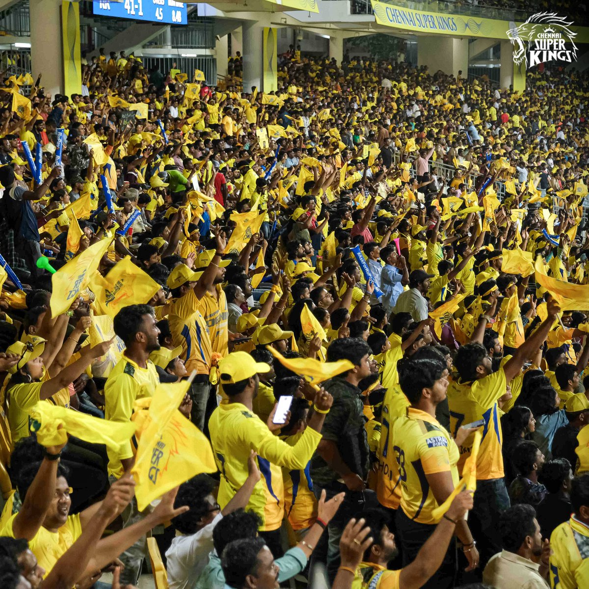 Roar ’26 – Super Kings Assemble!   
A Superfans experience like never before on March 22 🥳

Meet the OG Super Kings, Watch the practice session, LIVE performance by A.R. Rahman
  
Tickets Live from 11am, March 15 on CSK App/website and the District App  

Tap to know more! 👇