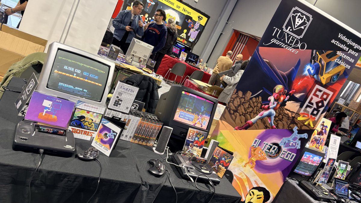tuxedogamedevs's tweet photo. ¡Os esperamos con los brazos abiertos en @retroparla ! 🔥 https://t.co/J98tgQ5Suy