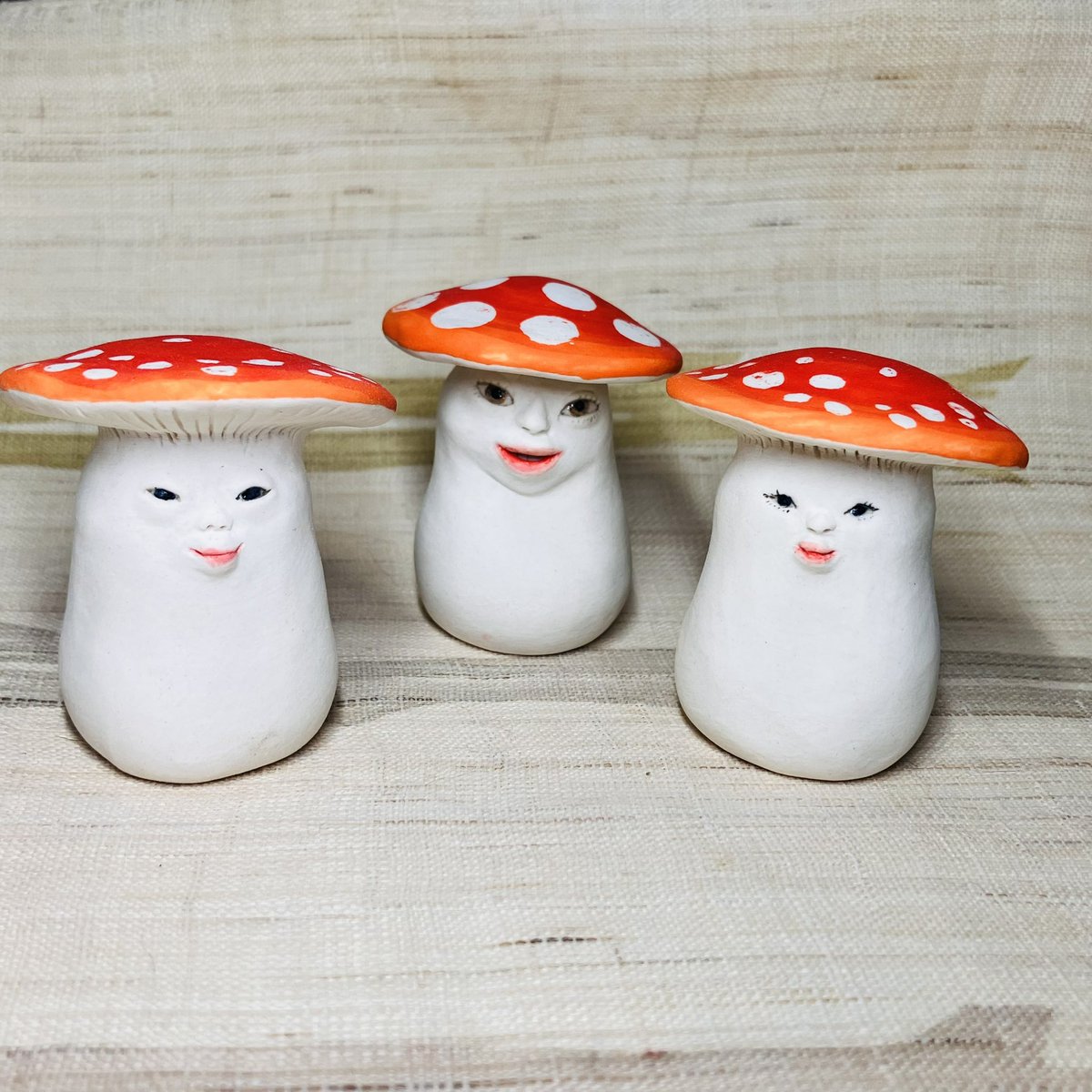 人面きのこ。
目鼻立ちはっきりと薄いお顔。