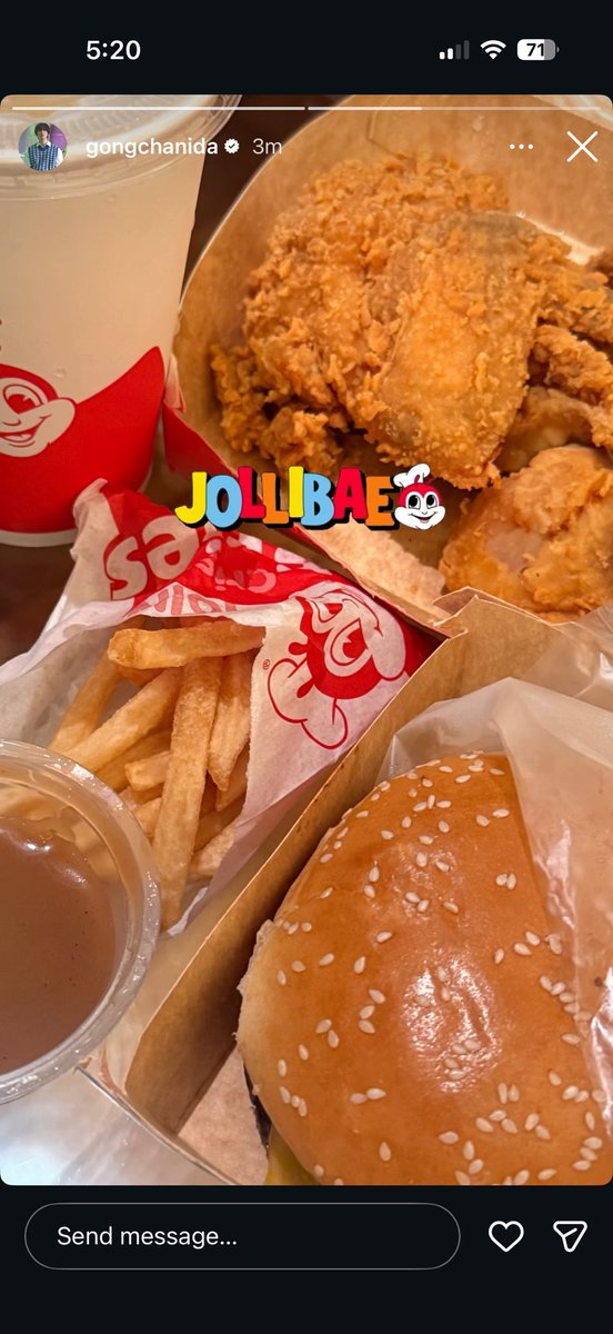 At dahil dyan mag jolliBAE ako mamaya