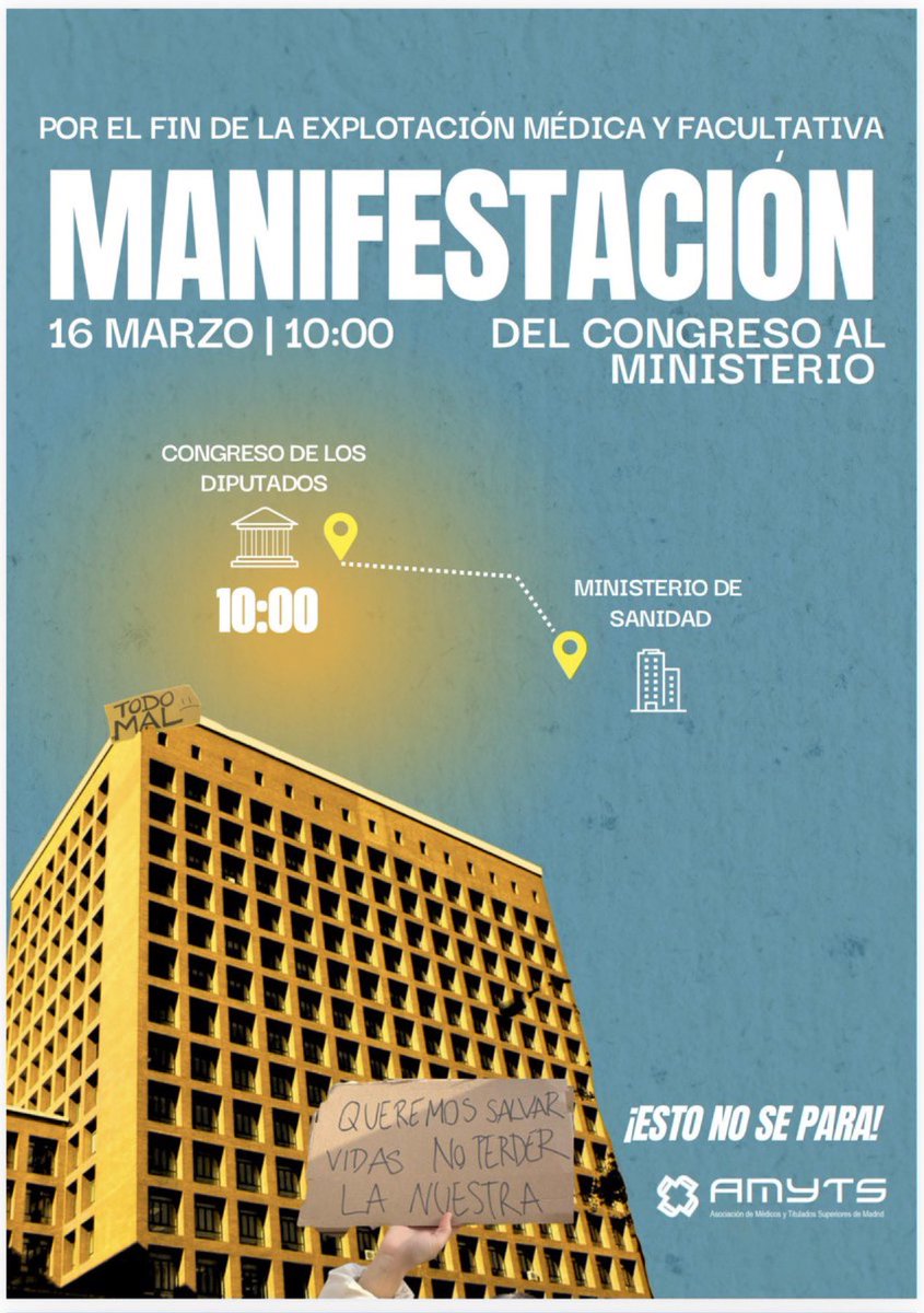 Llega la segunda semana de huelga médica y facultativa sin ninguna reunión con el comité de huelga ampliado. 
#AsíNO
#Estonosepara
#HayRazones
#EstatutoMédicoyFacultativo