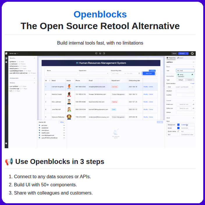 Open source Retool alternative https://t.co/wcmcE5FquH