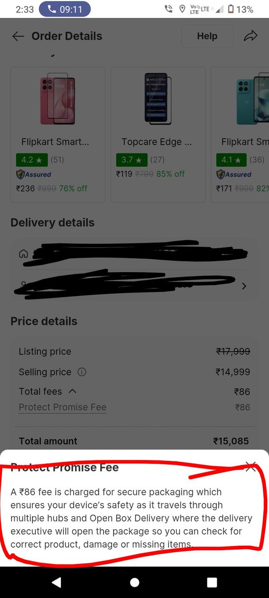 g_nadhiya2338's tweet image. If you charge for a service, you must provide it. This experience is very disappointing.

Public, please be careful before ordering products from Flipkart if such service continues.

#Flipkart #CustomerService #OpenBoxDelivery #OnlineShopping